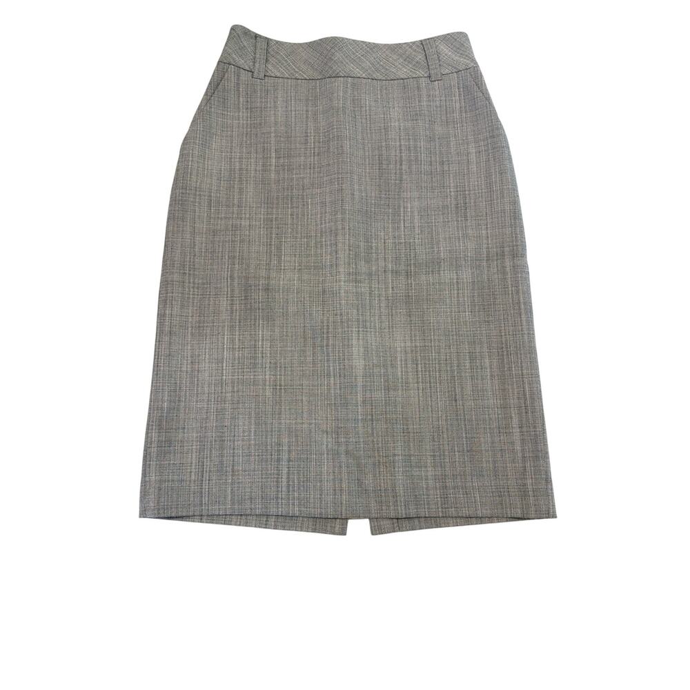 Banana Republic Sz 6 Wool Pencil Skirt High Waisted Work Tweed Straight Business